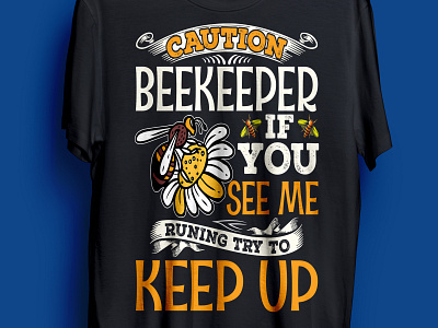 Bee t-shirt design aminal bee honey man woman