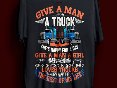 truck t-shirt design