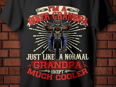 Biker Grandpa complex t-shirt design bike bikerider man motorcycle