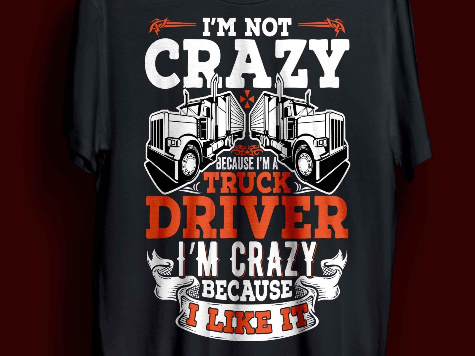 funny truck t-shirt design.