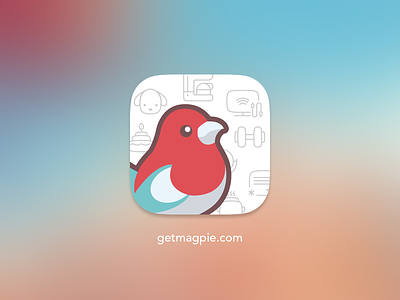 Magpie App Icon - #DailyUI #005 005 app challenge daily dailyui getmagpie icon magpie mobile travel ui