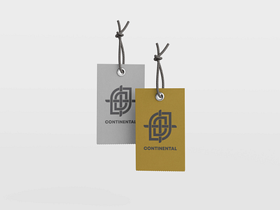 continental company design gradient logo minimalist modern monogram tags