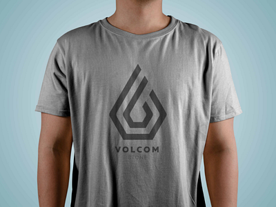 Volcom logo (monogram style) brand branding clothing company grey logo monogram shirt