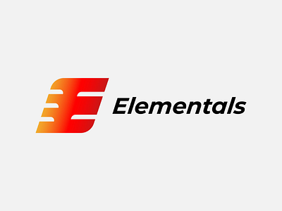 Elementals branding company design letter logo modern