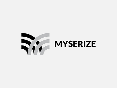 myserize branding business company design finance logo monogram