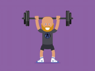 Spartan Training #2 animation animation 2d fitness motion design motion graphics smashmo spartan