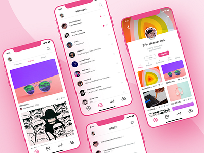 Dribbble App Minimal UI Redesign