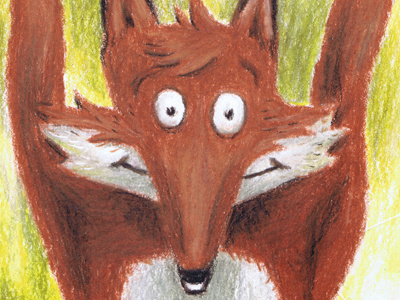 Fox 1 animal colourpencil fox