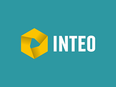 Inteo branding design logo minimal vector