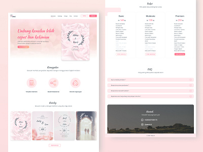 Wedding Invitation Landing Page - Panai