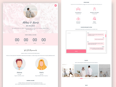 Wedding invitation template - Panai design elegant graphic design invitation invitation template minimalistic nikah panai simple template ui ui design ui ux undangan digital undangan pernikahan web wedding wedding invitation