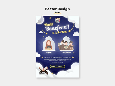 Beneficial Group Event - Poster clean colorfull desain design elegant event graphic design illustration information islam isllamic poster typography vector