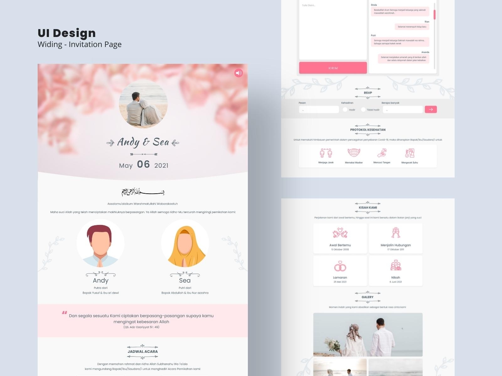 Wedding Invitation Website Uiux By Asa Nanda On Dribbble 2713