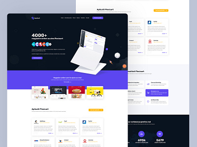 eCommerce Software Landing Page