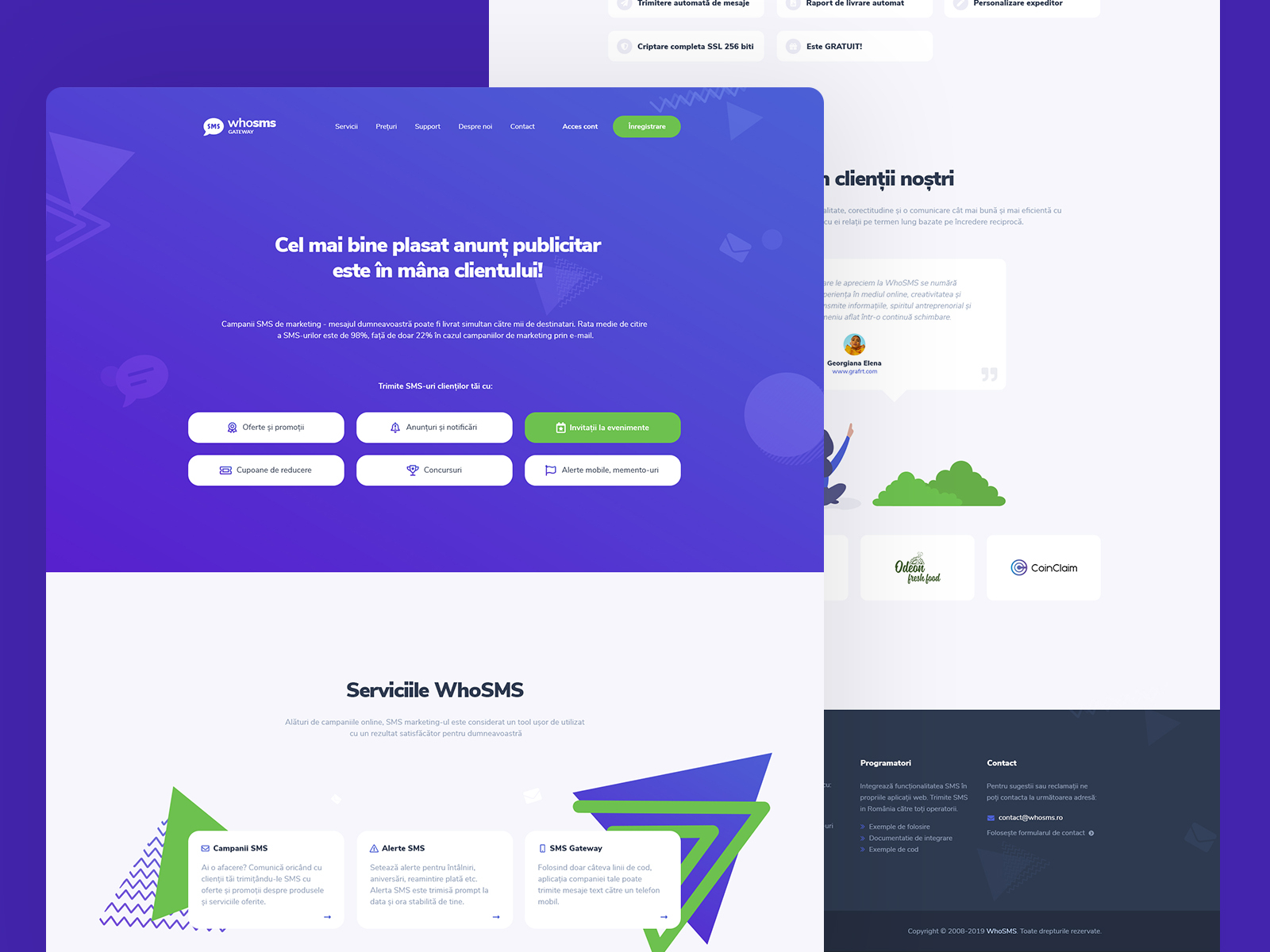 Software Landing Page by alinjrs on Dribbble