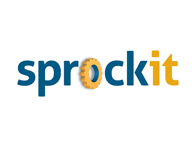 Sprockit Logo 3d branding identity logo design