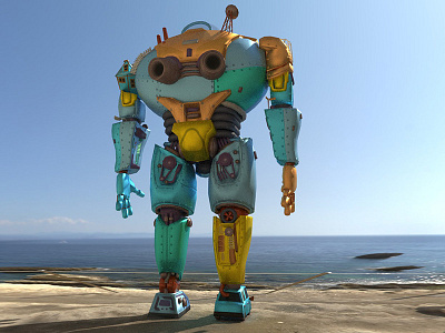Final 3d Modeled Mega Power Suit