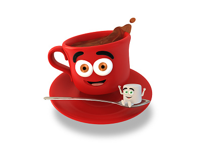Cup Of Cocoa Dribbble branding character design interactive kids motion design reading