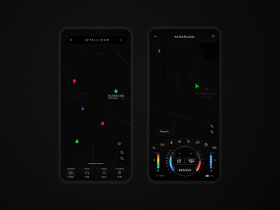 Vehicle Live Screen Dashboard adobexd android app dark ui darkmode dashboad dashboard ui design figma fleet hello dribble ios mobile app mobile ui telematics ui uidesign uiux vehicle visual design