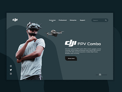 DJI FPV Combo Drone Web Ui