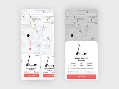 Rent A Scooter adobexd android app design figma hello dribble ios minimal minimalist sketch ui uiux