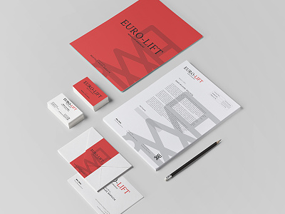 Euro-Lift Website & Brand Identity brand identity stationery uiux web design