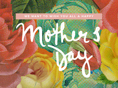Mother's Day church colorful hand lettering mothers day script typography
