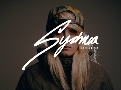 Sydmca Photo brand handwritten identity logo photography type