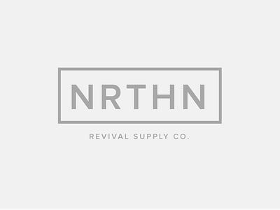 NRTHN Revival Supply Co. branding clean clothing fashion logo minimal type typography