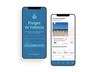 UI design concept app beach blue concept covid 19 ui ui ux uidesign ux ux design