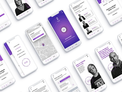 Gender violence app aplicación app app ui appdesign application design design app purple ui ui web design ux