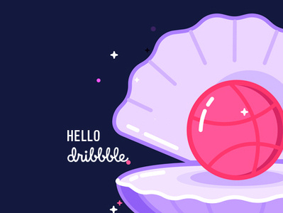 Hello dribbble！ mbe vector