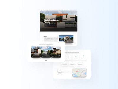 Landing page UI design adobe xd architecture architecture website home bage landing page rajashekar sharma ui uiux web design website