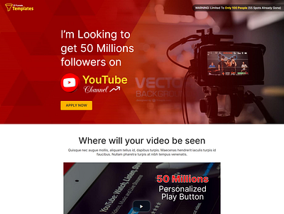 YouTube Channel Marketing branding community followers graphic design marketing promotion reach subscriber plus ui videos website template youtube channel