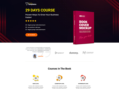Ebook Course branding ebook illustration knowledge online course sales funnel ui upgrade website design
