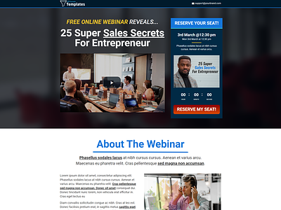 Webinar Sales Funnels design entrepreneur illustration online business sales lead small business start up business success ui vector webinar website design