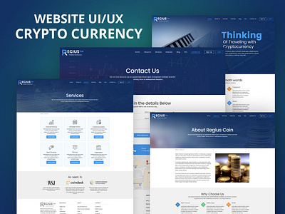 Crypto Currency UI/UX crypto currency crypto wallet cryptocurrency web design web template website website design website template