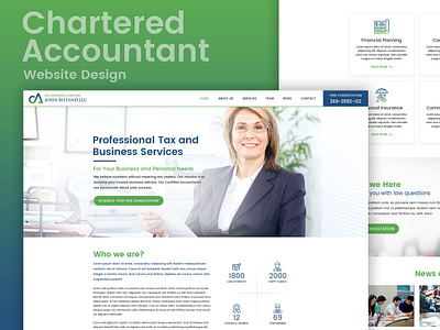 Ca Thumb chartered accountant design ui website design website template