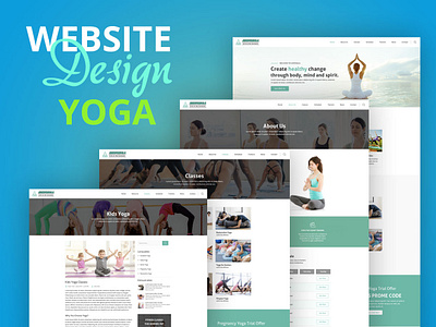 Yoga Web Template fitness ui website design website template yoga yoga template