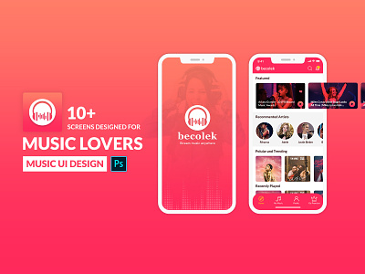 Music App Presentation design mobile app mobile app design music music app music app ui splash splash screen splashscreen ui ux
