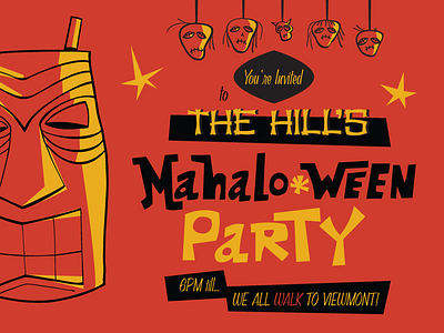 Mahaloween Party Invite