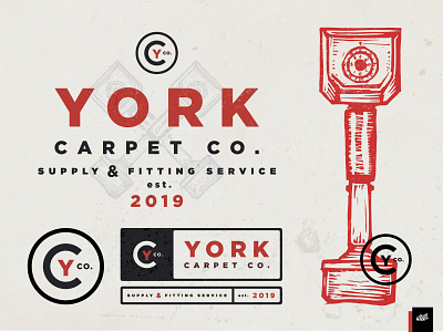 Logo Design | York Carpet Company branding graphic design logo