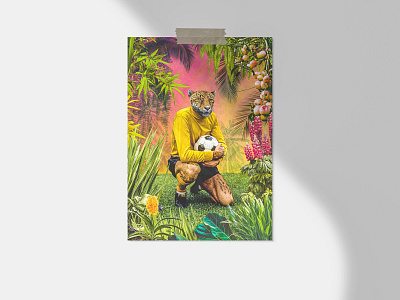 It's A Jungle Out There! collage design editorial design graphic design illustration