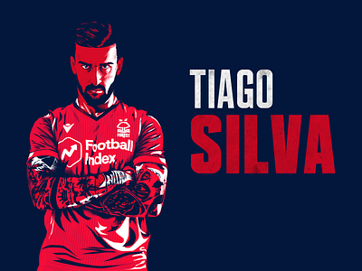 Tiago Silva | Nottingham Forest design editorial design illustration sports design