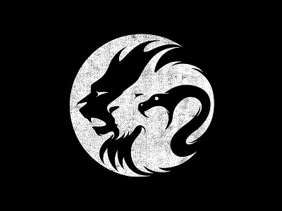 Super Punch Chimera Logo branding chimera goat icon lion logo snake