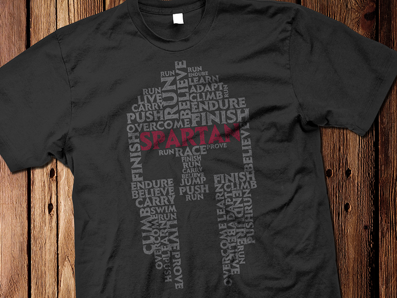 Spartan Race Tee Graphic by Anthony Petrie on Dribbble