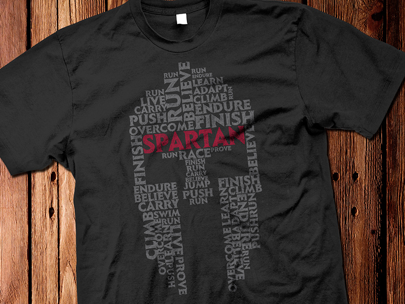 Spartan Race Tee Graphic by Anthony Petrie on Dribbble