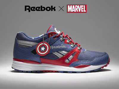 Reebok X Marvel (Captain America) captain america comics design footwear marvel product design reebok sneakers