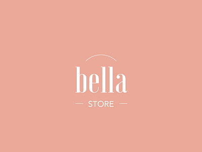 Bella Store Logo Design 2d art branding colors concept flat graphic design identitydesign illustrator logo logoconcept logodesign minimal minimalistic pastel store vector