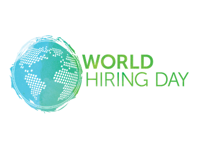 World Hiring Day T-shirt Design logo t shirt